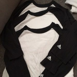 Bundle of 3 Addidas baseball shirts